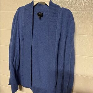 Talbots Cozy Blue Cardigan Sweater